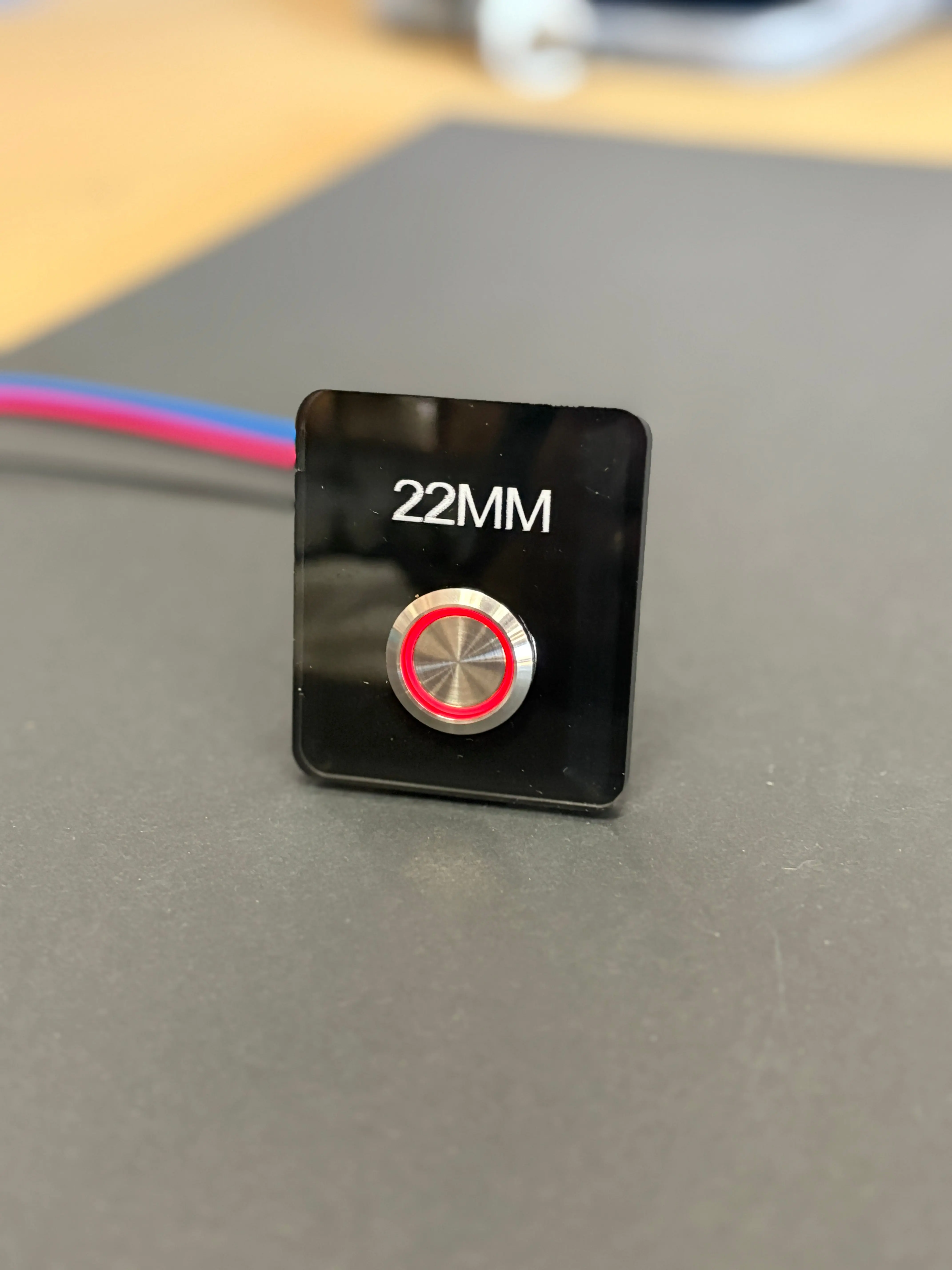 22 MM 3/4 Threaded Barrel Switch Red Latching ON-OFF