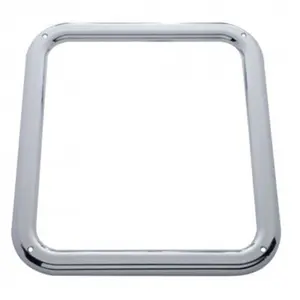 United Pacific – Chrome Plastic Daylight Door View Window Trim with Hardware for Kenworth W900