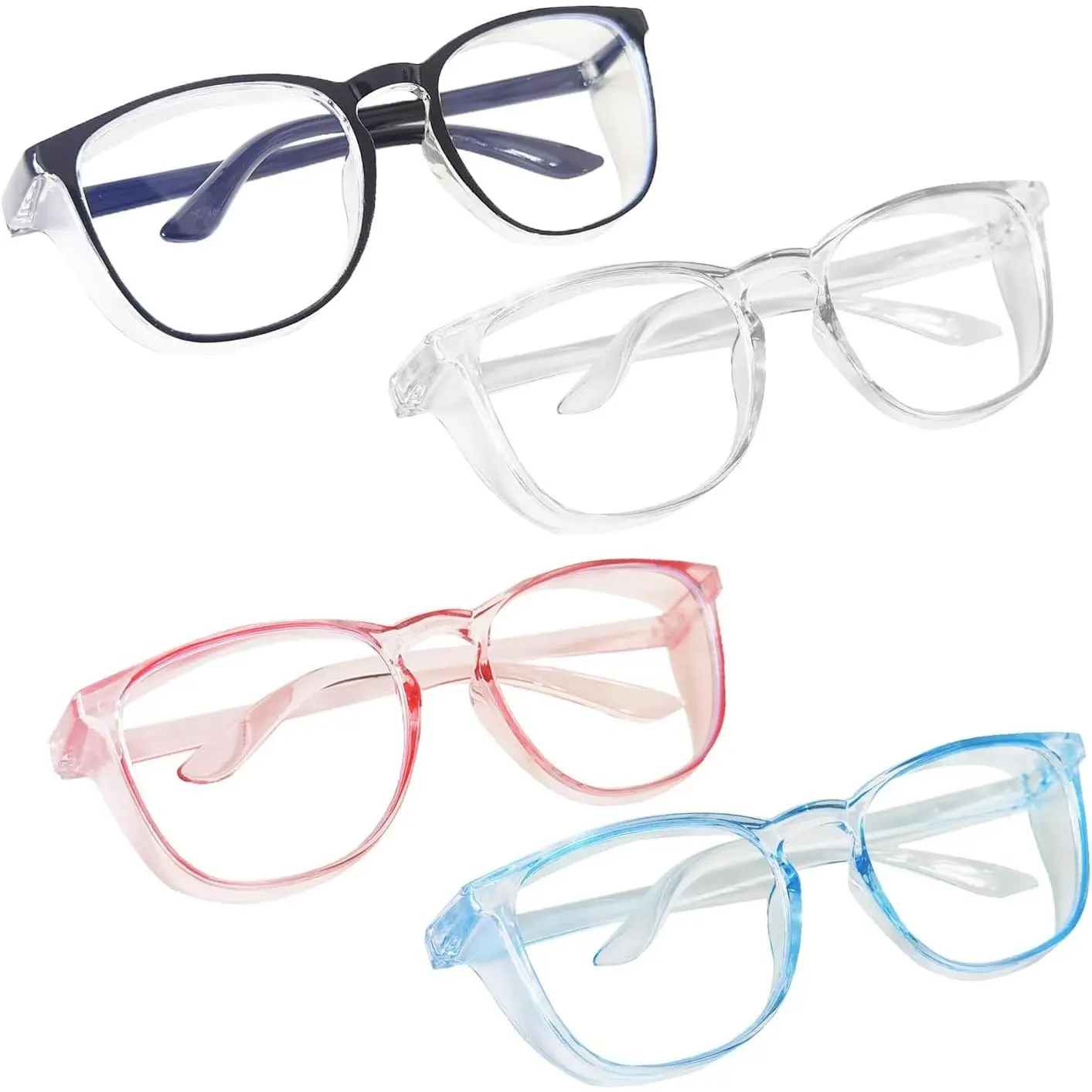 Stylish Anti-Fog Blue Light Blocking Safety Goggles - Unisex Fit, Scratch-Proof Coated Lenses, Side Shields, Universal Scratch Proof Sunglasses Equivalent for Shooting, Cycling, Better Eye Protection