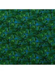 All Over Monstera Leaf Polyester Fabric | Islands Fabric