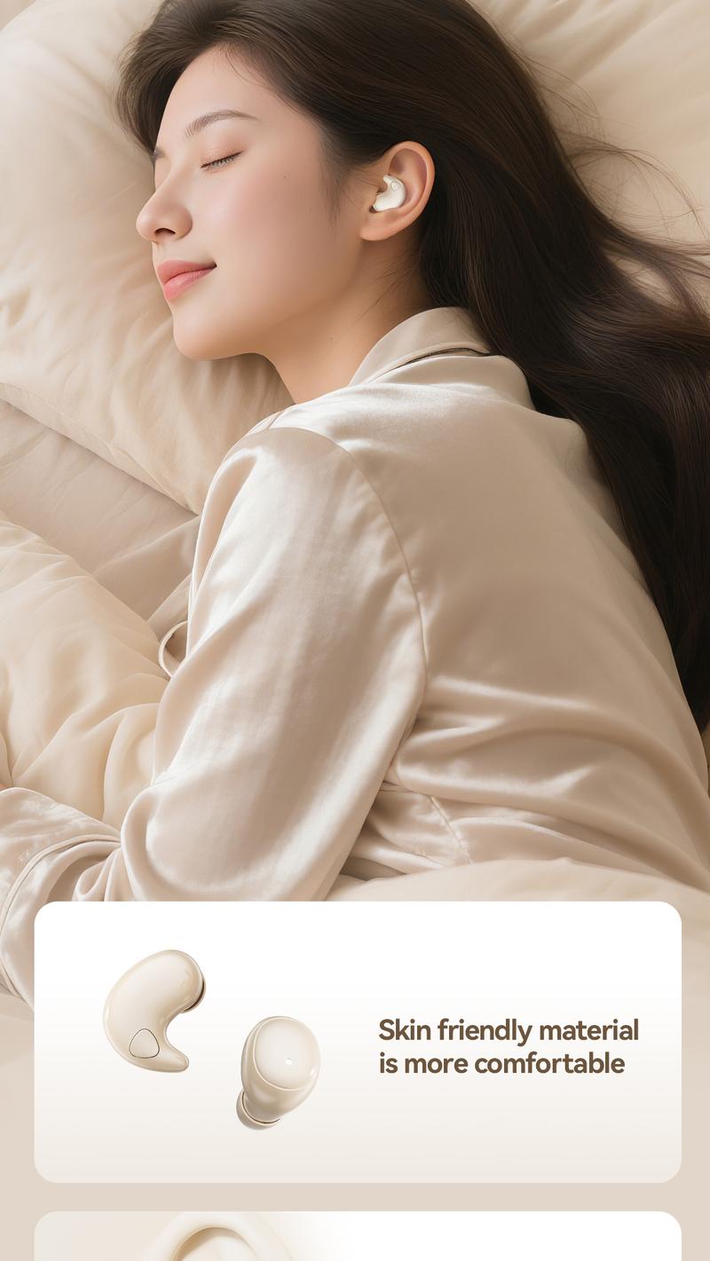 CHENRUIDA 2 Pairs Mini Bluetooth Earbuds, Nearly Invisible Sleep Headphones Set, 360° Surround Sound Experience, Superior Battery Life, with Portable Charging Case, Perfect for Sleeping, Sports, Studying and Relaxing