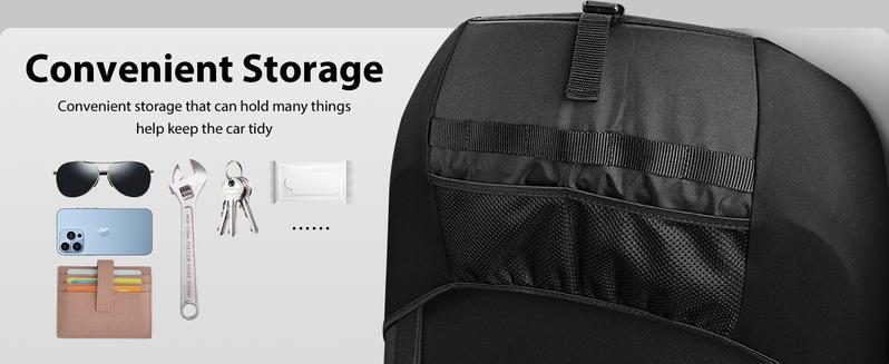 CAR PASS Oxford Bling Diamond Car Seat Covers 2 Front Interior Sets, Waterproof Shining Glitter Sparkly Crystal Universal Armrest Fit 95% Automotive Truck SUV Cute Women Girl, Black Red Rhinestone