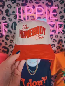 The Homebody Club Embroidered Trucker Hat
