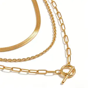 SOULARA Cute Stackable Layered Necklace Set | Aesthetic Minimalist Jewelry for Women | Perfect Gift