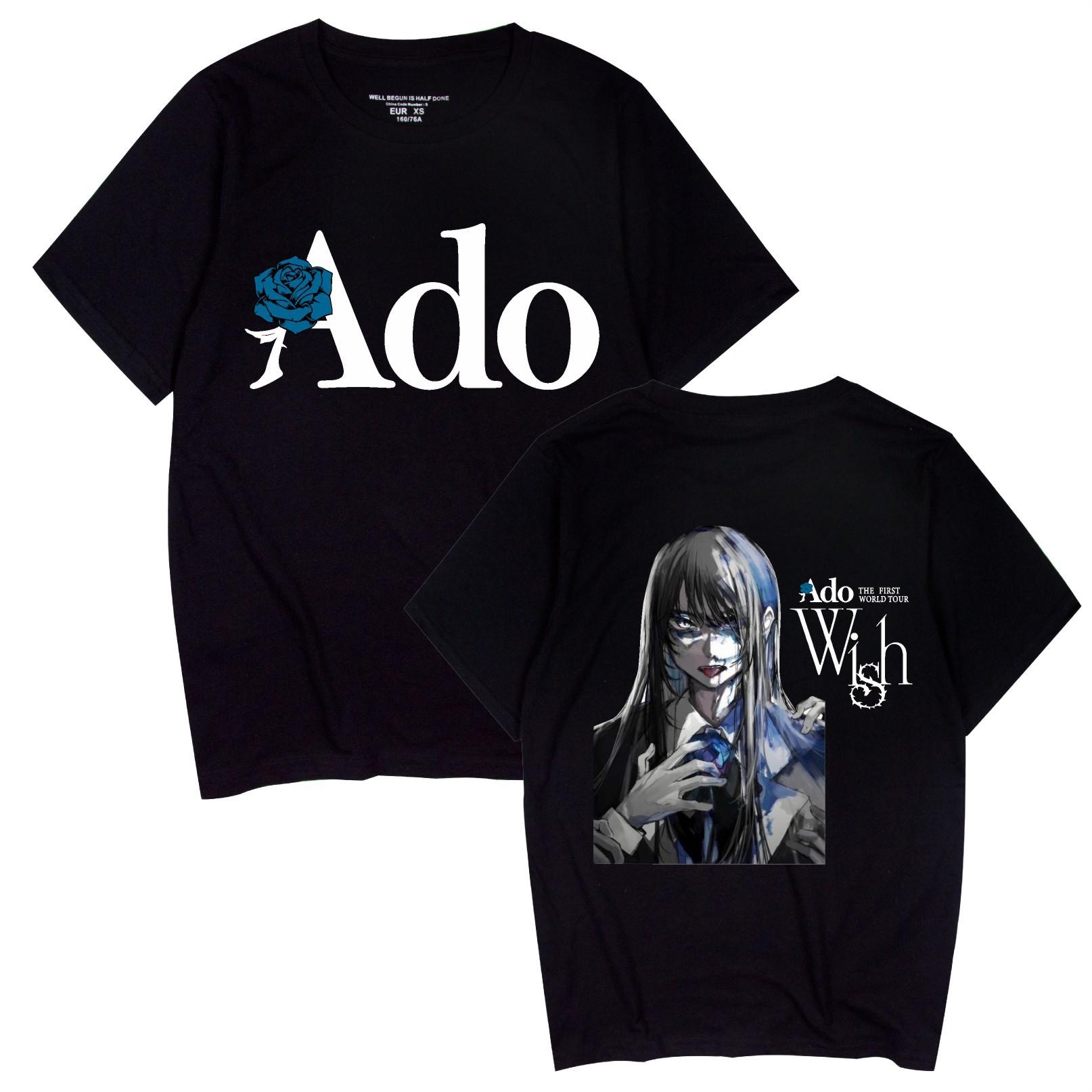 Ado Wish Tour T-shirt Japan Singer Print T-shirt, Stylish and Versatile Tops and T-shirts