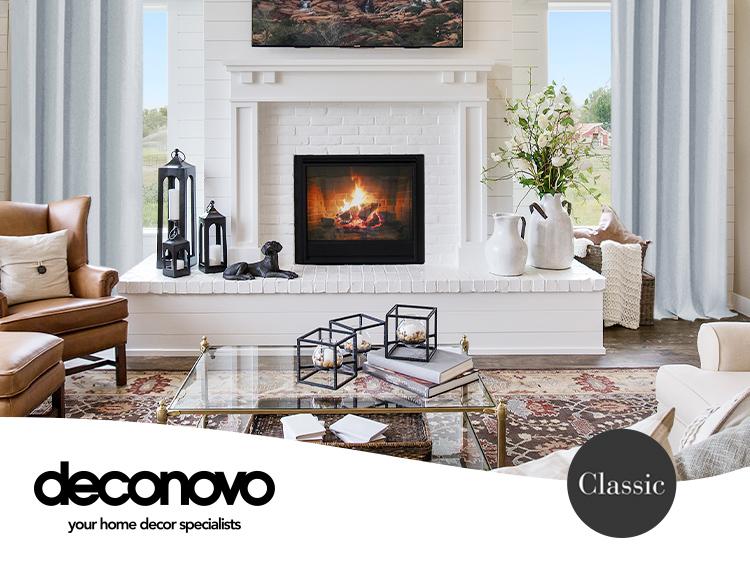 Deconovo Blackout(100%) Curtains 2 Panels,Faux Linen Grommet Total Blackout Curtain, Thermal Insulated Room Darkening Drapes for Living Room