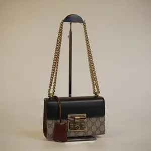 Pre-owned GUCCI Padlock Moonlight Treasure Box Chain Bag Genuine Leather Hand Shoulder Crossbody