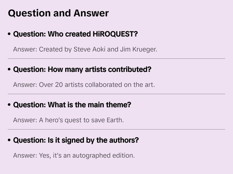 HiROQUEST: BOOK 1 - Manga Version [Autographed]