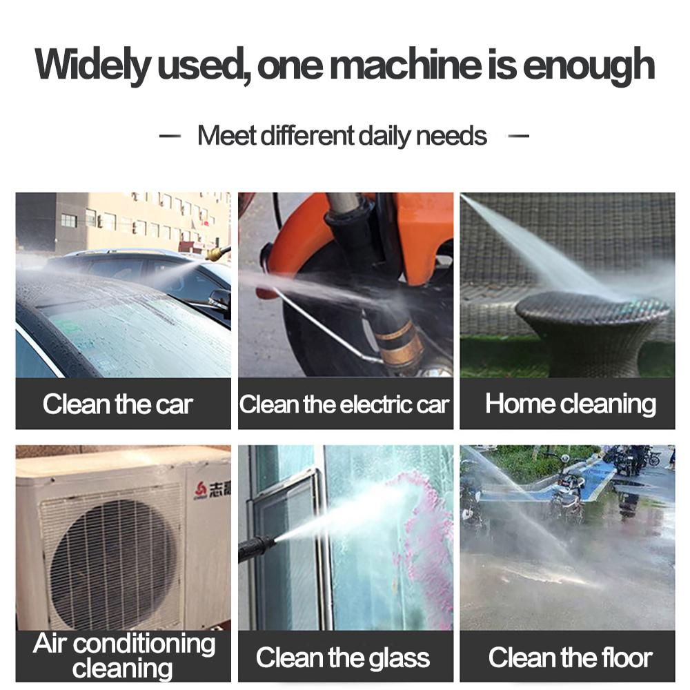 Joysync Electric Pressure Washer 2600 Max PSI 4.8 GPM Electric Powered Washers, Built-in Carry Handle, Detachable Foam Cannon, Pro-Style Wand,Nozzle Set, for Cars/Fences/Driveways/Home/Patios