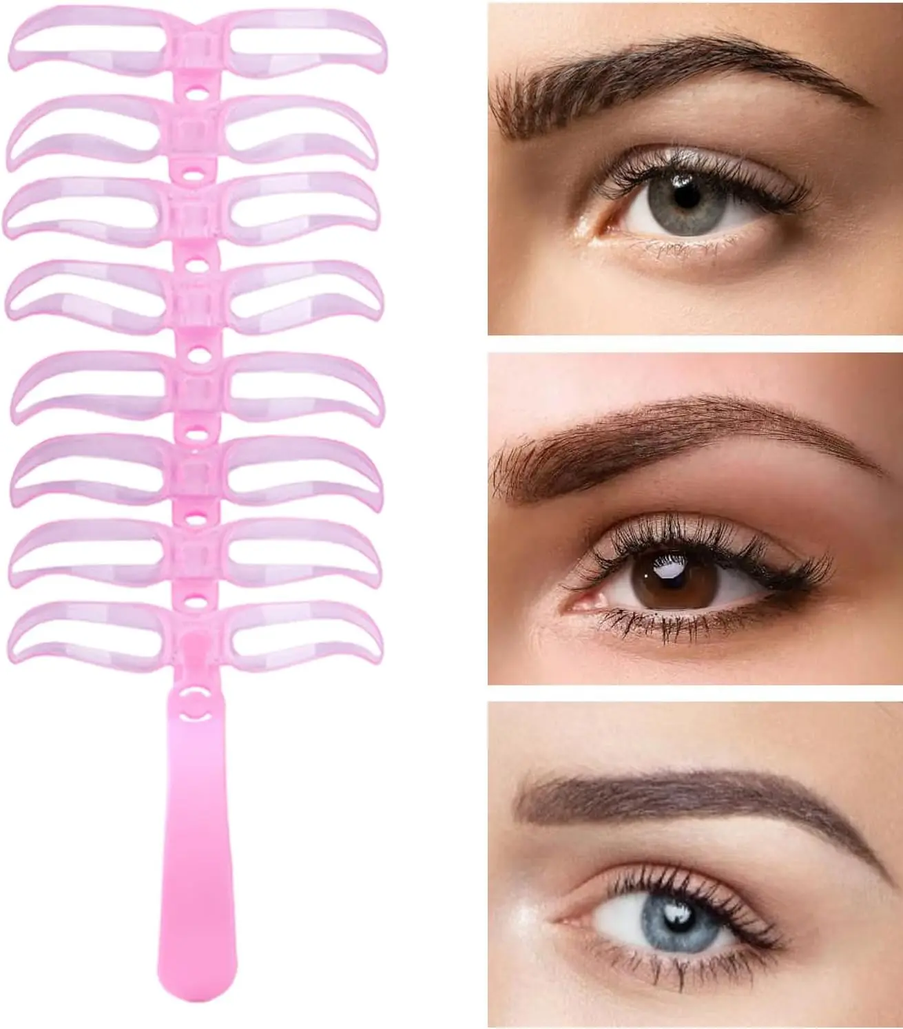 Eyebrow Template Kit – Reusable Brow Shaping Tool for Natural & Defined Brows, Perfect for Home & Makeup Routine eye-brow