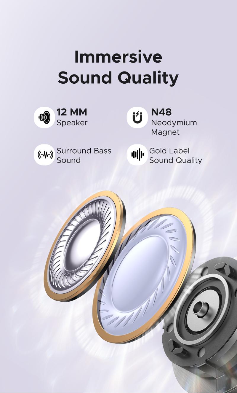 UGREEN Wireless Earbuds Bluetooth 5.4 Headphones Sport with Earhooks,48H Playtime,Fast Charging Case,Noise Cancelling Mic for Running Gym Workout ,earclip design，TikTokShopBlackFriday ,TikTokShopHolidayHaul