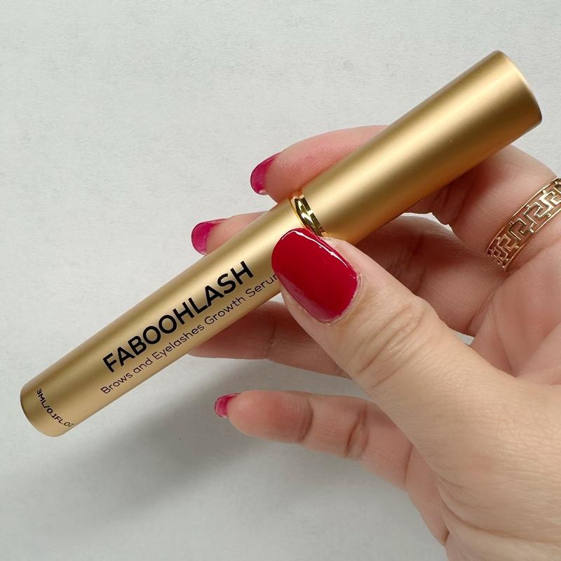 Faboohlash Lash and Brows Growth Serum - US Made Plant-Derived Formula for Fuller Thicker Eyelashes & Brows - Oil-Free Hormone-Free Silicone-Free Paraben-Free Perfume-Free - 60-Day Free Trial Guarantee