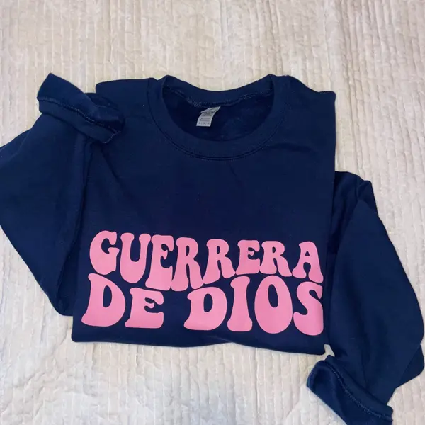 God’s warrior woman’s crewneck, sweater, comfy fit, christian crewneck