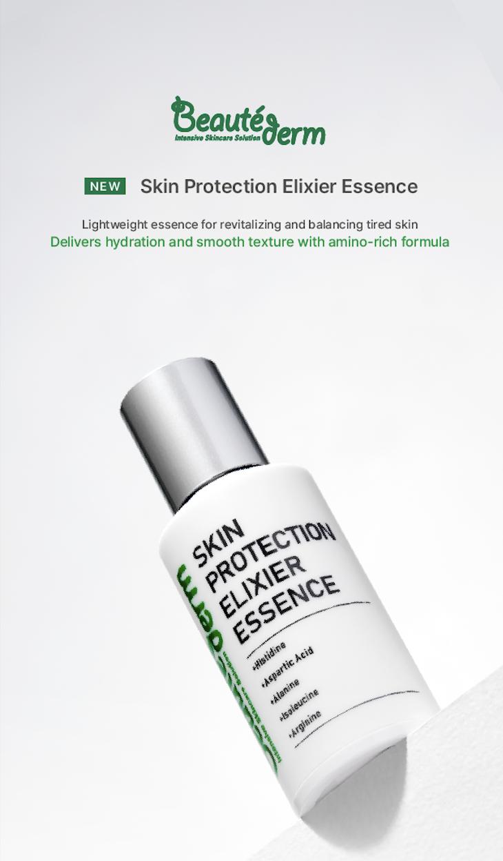 [Beauté Derm] Skin Protection Elixer Essence Rich in Panthenol Moisturizing Complexes Ceramides & Amino Acid Complexes for Deep Hydration and Skin Barrier Protection Firm & Lift Serum