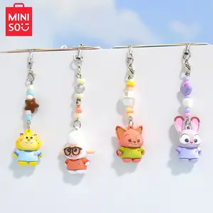 Disney Zootopia Mini Figure Dual Charm, Cute Phone Strap Lanyard Bag Pendant Accessory For Fans & Girls,Bag Charm Decor For Kids & Cartoon Fans Smartphone Cellphone