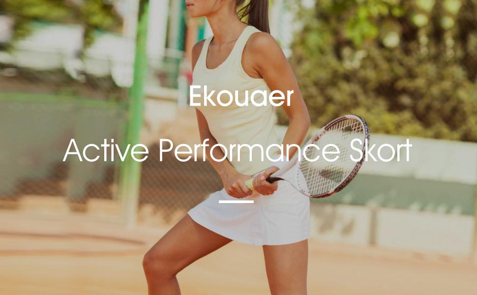 Summer Women's Athletic Skorts Lightweight Golf Skirts Inner Shorts Pocket Tennis Running Workout Sports Skorts