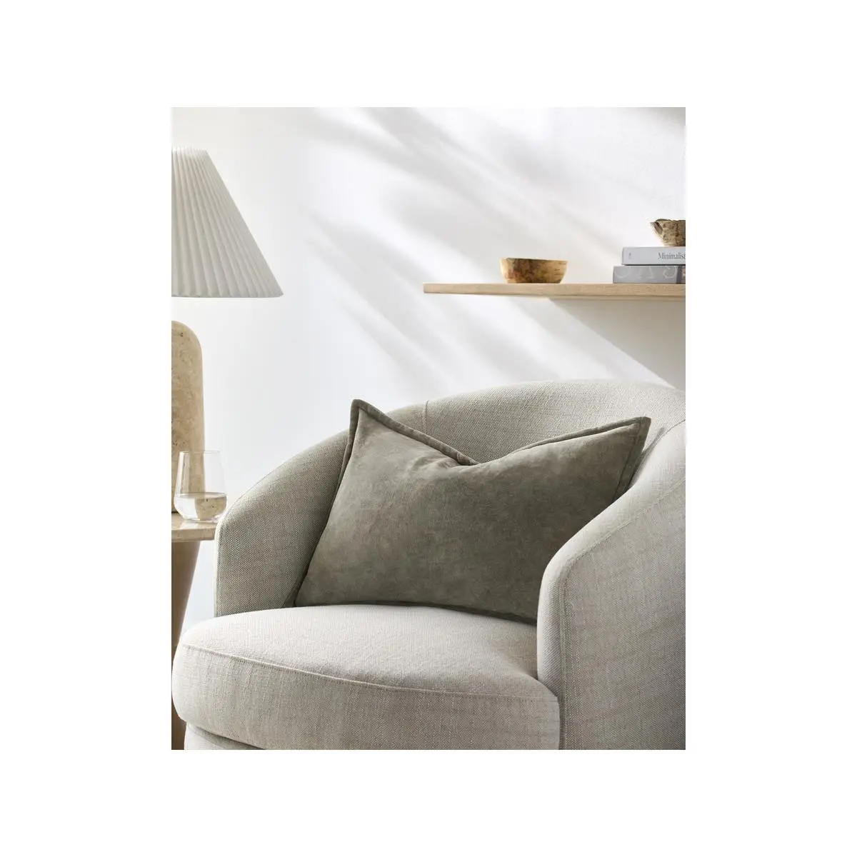 Livabliss Galey Alix Karling Modern Soft Cotton Cushion - 100 Cotton Square Shape Accent Pillow with Flanged Edge, Removable Cover, Dry Clean Only for Home Decor