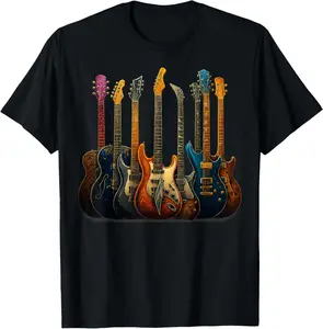 Guitars Guitarists Music Guitar Gifts For Men Women Boy T-Shirt