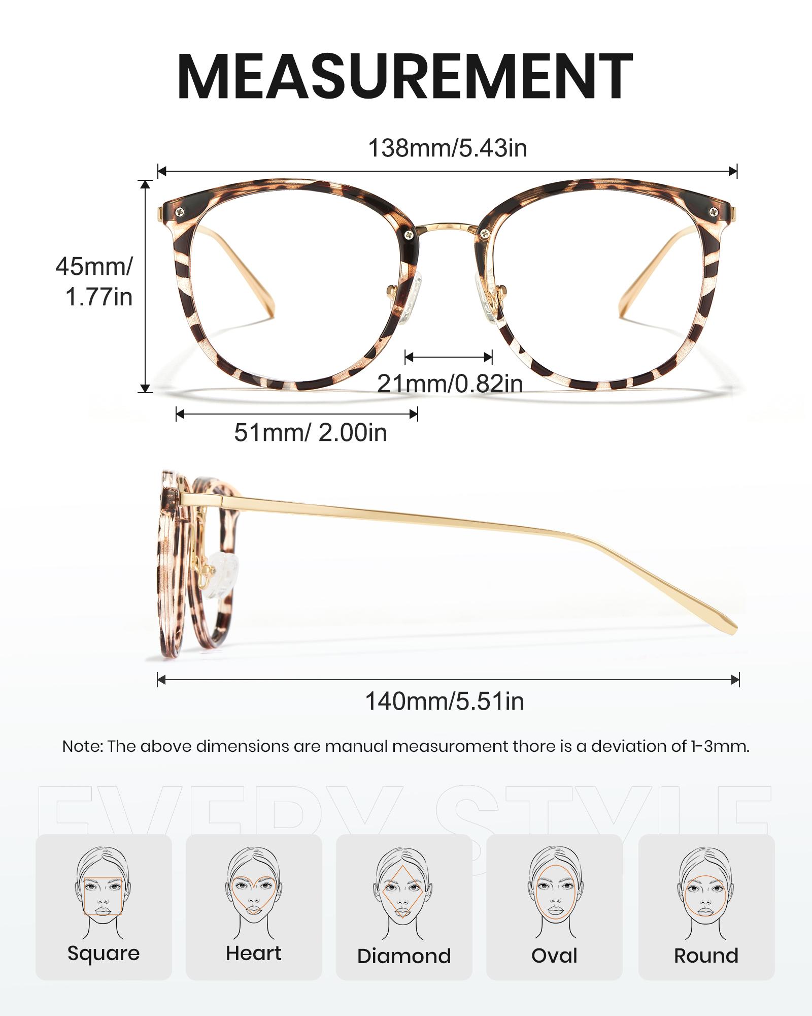 Cyxus Anti Blue Light Glasses for Women-Lightweight Small Face, Nose Friendly for Round Face,Metal Frame TR90,Oversized Cat Eye ,Blue Light Filter,Block harmful rays, Work Office Home Gaming，For Unisex HD High Quality Eyewear Non Prescription - 8169