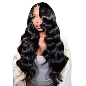 [Blend] TESLAL HAIR Wear It and Go Glueless Wig Pre Cut HD Lace 6X6X1 Lace Wig 180% Density Body Wave Adjustable Straps Pre-Plucked Wig Soft And Affordable
