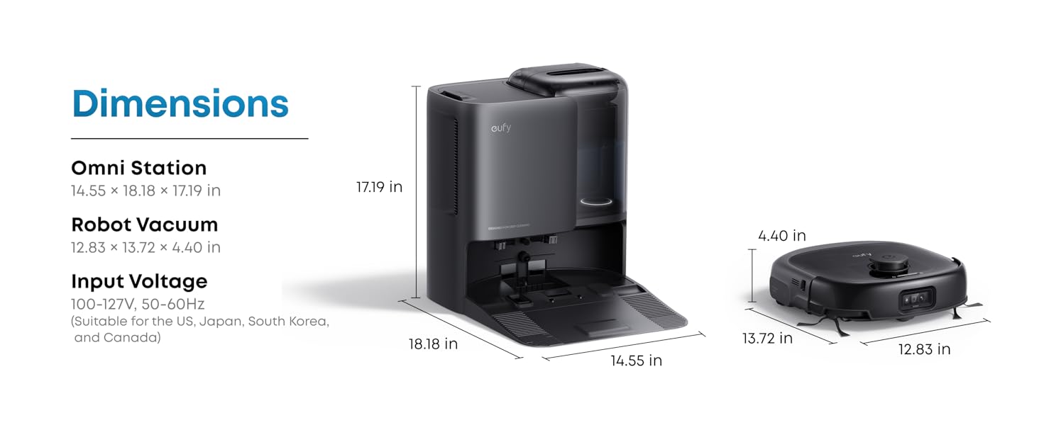 eufy E25 Omni Robot Vacuum and Mop Combo,HydroJet System, 20,000Pa Turbo Suction, Zero-Tangle Design, Edge-to-Corner Deep Cleaning, Obstacle Avoidance, Auto-Empty & Self-Cleaning All-in-One Station eufy E25 Omni Robot Vacuum and Mop Combo,HydroJet System, 20,000Pa Turbo Suction, Zero-Tangle Design, Edge-to-Corner Deep Cleaning, Obstacle Avoidance, Auto-Empty & Self-Cleaning All-in-One Station