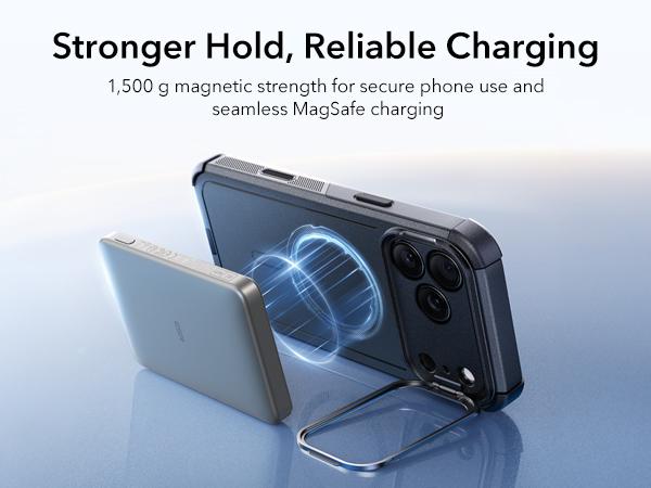 ESR Magnetic Cyber Series Case for iPhone 17/16/15 with Stash Stand & Camera Control 23FT Shock Absorption MagSafe Accessories Durable Protection