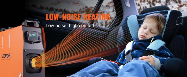 VEVOR Diesel Air Heater All-in-one 12V 8KW Bluetooth App LCD for Car RV Indoors furnace warmer