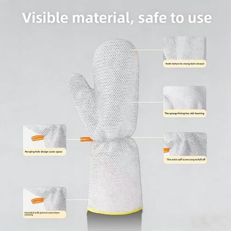 Steel Wire Dishwashing Gloves, Silver Wire, Waterproof Oil-Resistant Heat-Resistant Gloves for Kitchen Cleaning Steel Wire Dishwashing Gloves, Silver Wire, Waterproof Oil-Resistant Heat-Resistant Gloves for Kitchen Cleaning