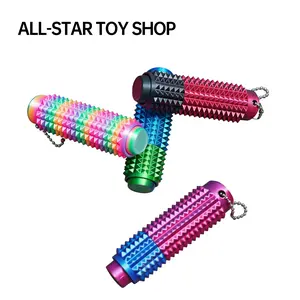3D Design for Stress Relief, Button Clicks, Spinners,Portable Stim Tool,Spiky Grippie Stim, 3D Printed ToysPain Stim Fidget, Pocket Mini Fidget Toy for AdultsNovelty Gifts,Grippie stim keychain