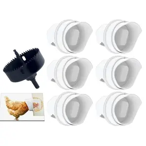 【Free Shipping 】New Chicken Feeder Automatic Gravity Poultry feeder, Manual DlY chicken, duck, goose and other poultry feeding waste poultry feeder port rooster stuff