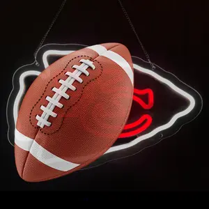 Football Neon Signs for Bar,Neon Signs for Man Cave or Garage Birthday Gifts,Team Logo Light Up Sign for Bar Dorm、 Party、 Game Room 15