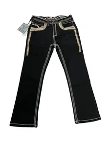 LAM12101- LAMASINI JEANS COLOR- BLACK