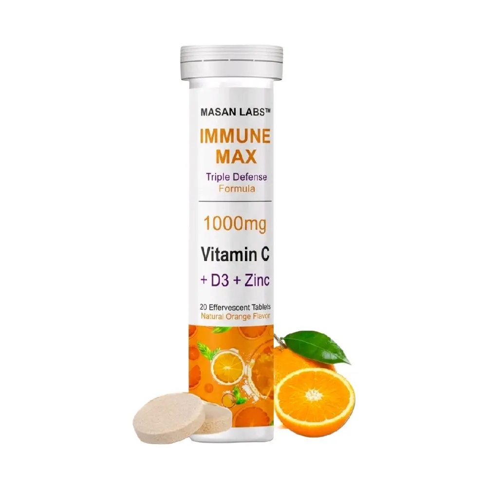 Immune Max Effervescent Vitamin-Mineral Dietary Supplement - Vitamin C, Antioxidant Support, Immunity Booster, Daily Supplement for Maintain Overall Health