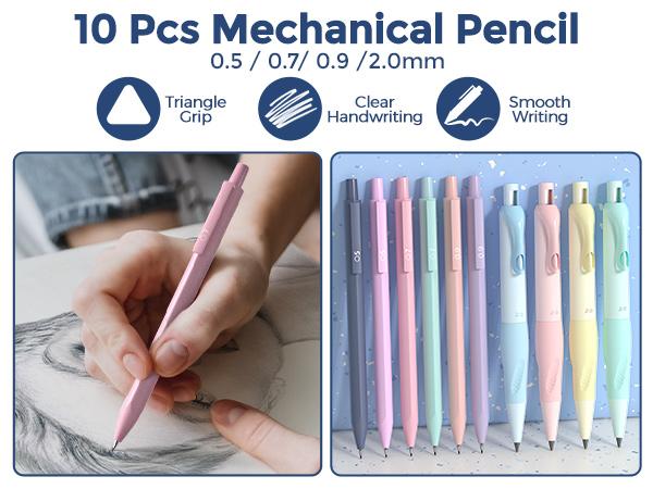 Nicpro 78 PCS Aesthetic School Supplies with Cute Pen Case, 12 Pastel Highlighters, 12 Color & Black Ink Gel Pens, 10 Mechanical Pencils 0.5, 0.7, 0.9, 2.0 mm, 6 Ballpoint Pen for Student Stationary