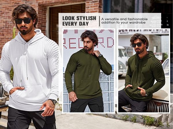 COOFANDY Fall Outfits Limited Time Clearance Men's Workout Hoodie Lightweight Gym Athletic Sweatshirt Fashion Pullover Hooded With Pocket Casual Menswear Sports Fathersdaygift Training COOFANDY Fall Outfits Limited Time Clearance Men's Workout Hoodie Lightweight Gym Athletic Sweatshirt Fashion Pullover Hooded With Pocket Casual Menswear Sports Fathersdaygift Training