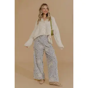 Delicate Details Embroidered Button Up