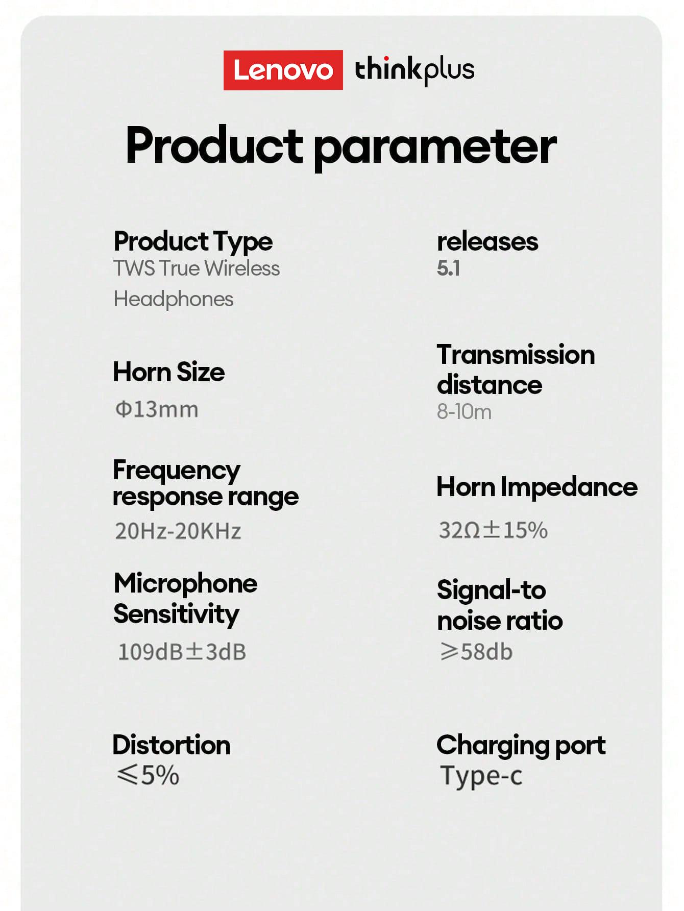 Lenovo LP40 Pro In-Ear Wireless Headphones with Bluetooth 5.1, Master-Slave Switching, High-Resolution Audio, Noise-Free Clarity, Comfortable Fit, Electronic Headset Earbuds for Music & Phone Calls