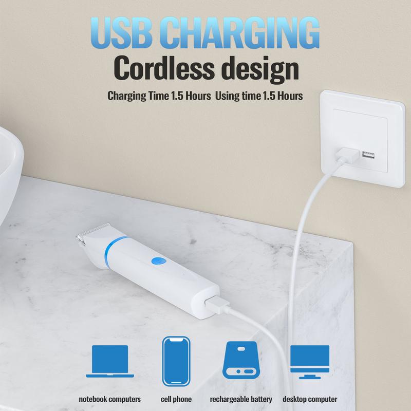 Petygo 4-in-1 Dog Grooming Kit with Nail Grinder & Dog Paw Trimmer, Low-Noise Rechargeable Cordless Electric Set for Dogs, Cats & Paw Pets