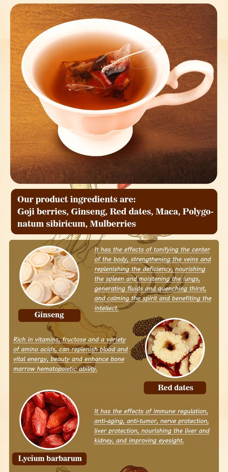 Kidney Tea Formula Ginseng Five Treasure Tea Organic Detox Cleanse Value Pack for Men Women Dairy-Free Chinese Herbal Beverage Natural Kidney Tea Formula Ginseng Five Treasure Tea Organic Detox Cleanse Value Pack for Men Women Dairy-Free Chinese Herbal Beverage Natural