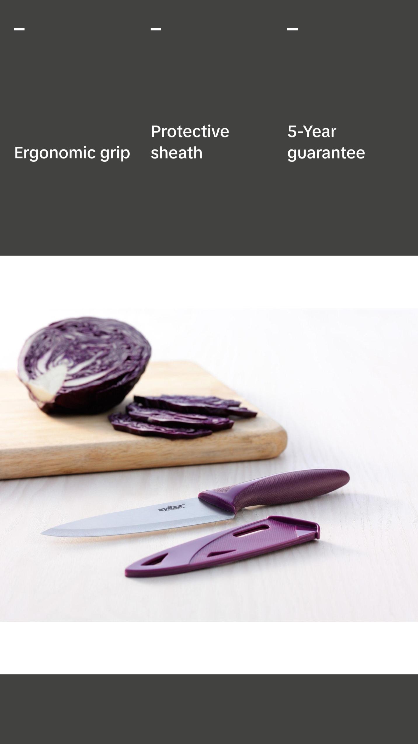 Zyliss Utility paring kitchen knife with sheath cover