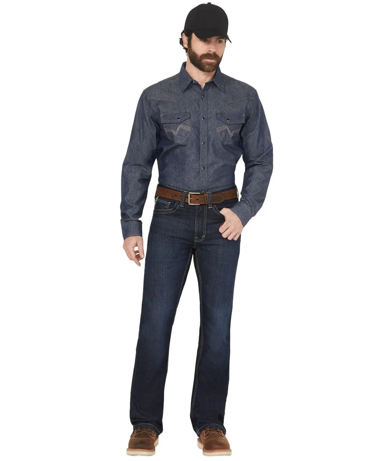 Cody James Men's Men'S Fr Dark Wash Slim Bootcut Stretch Denim Work Jeans - Cjfrsp25j4-Dkwsh