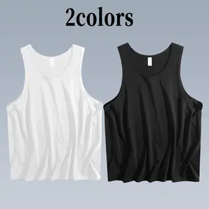 Men's Sleeveless Shirts Workout Tank Top Cotton Gym Muscle Shirt Moisture Wicking Athletic Summer Sleeveless Top