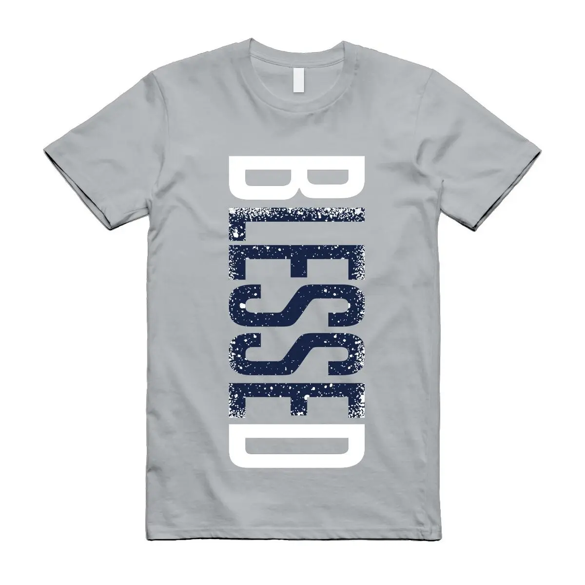 Unisex Graphic Cotton T-Shirt with Pocket, Classic Fit Streetwear Top with Short Sleeves in Light Smoke Grey
