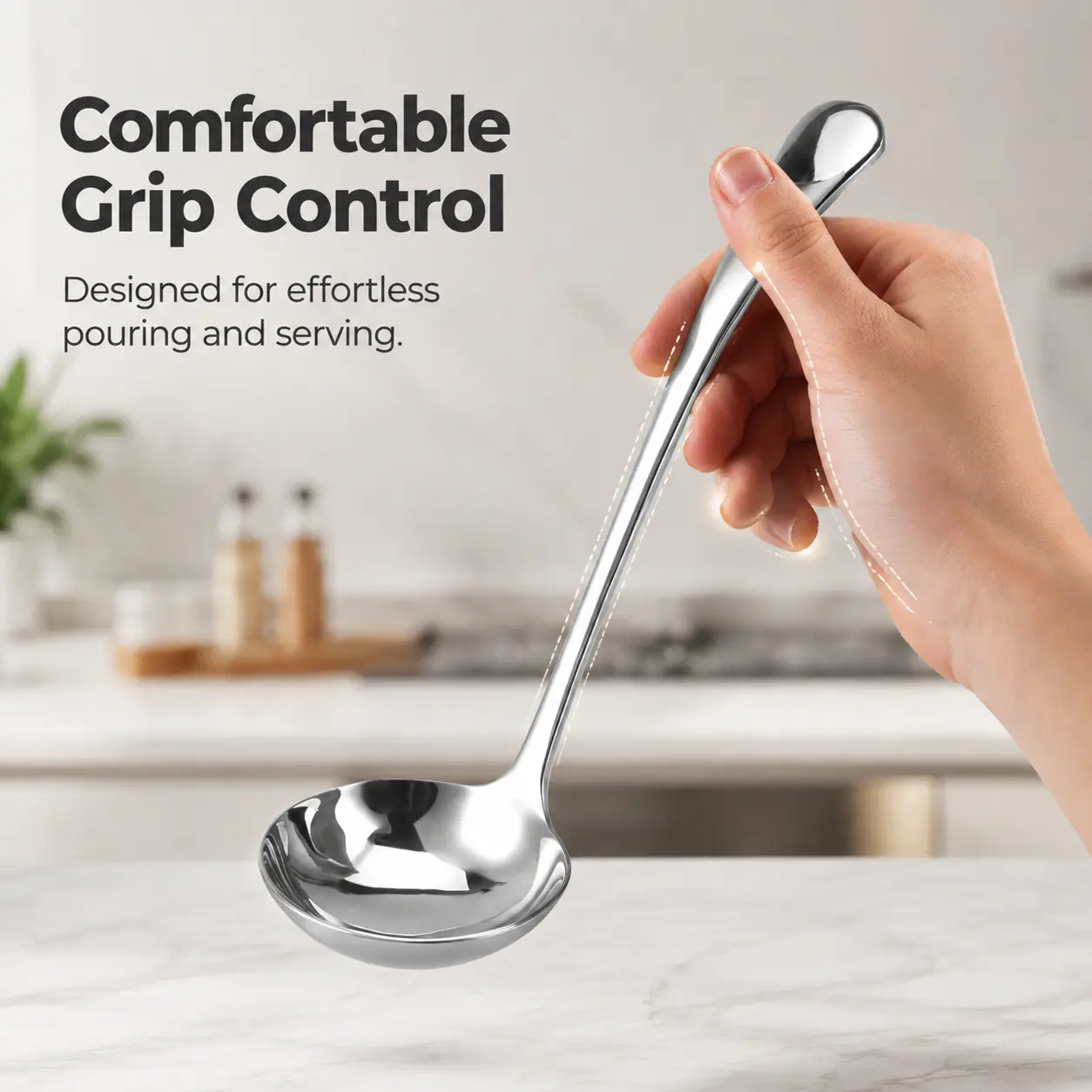 7.9 Inch Silver Small Gravy Soup Ladle Small Ladle Gravy Ladles 18/10 Stainless Steel Sauce Ladles for Spooning Sauces or Gravies