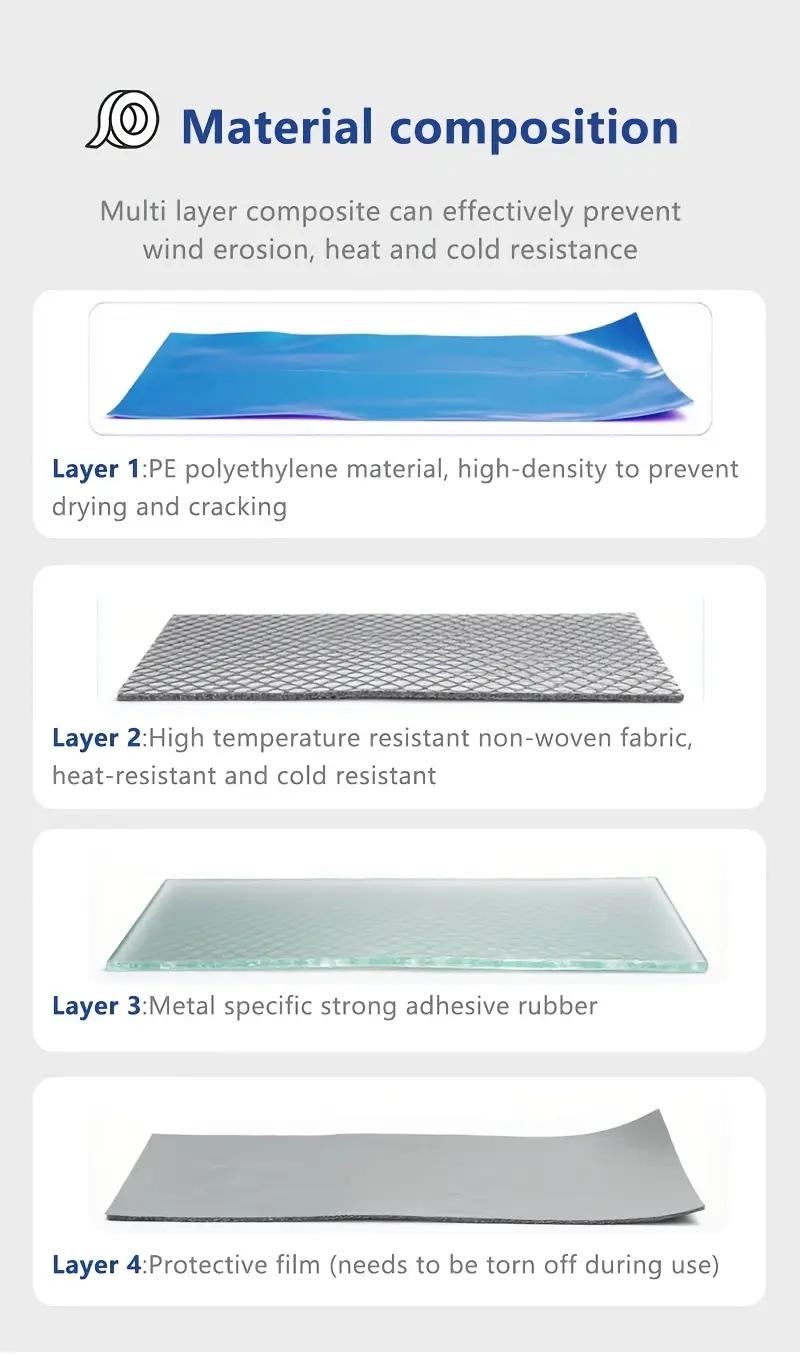 Professional 19.6IN*16.4FT All-Purpose Waterproof Tape for Roof Repairs Siding Boat Hulls Concrete Foundations & More Heavy-Duty Flexible Sealant Provides Superior Leak Protection on Various Surfaces All-Season Durability for Home Commercial Use