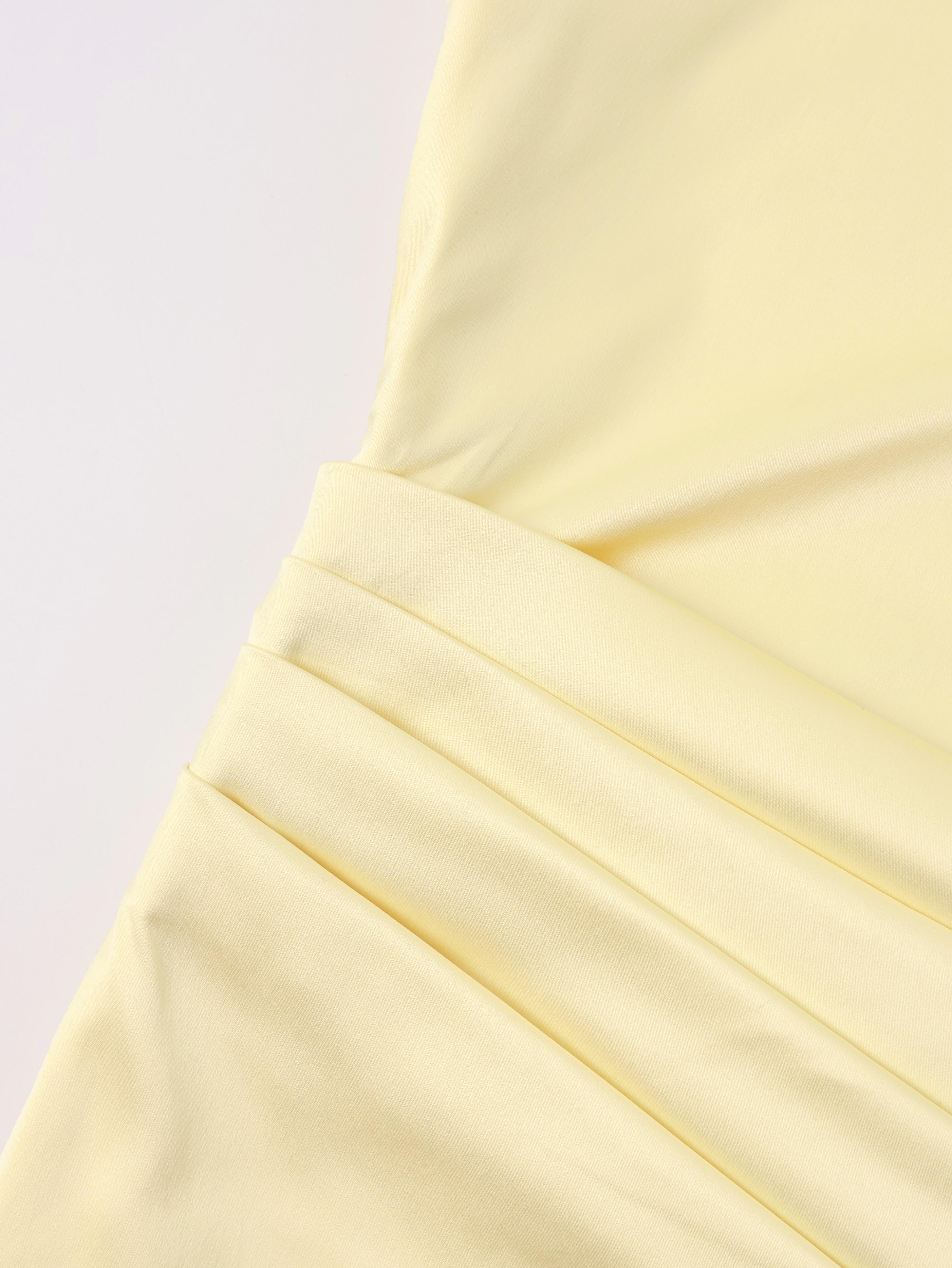 Women's Sloping Shoulders Backless Ruched Satin Bodycon Maxi Dress - Formal Party, Dinner, Date Wear for Spring