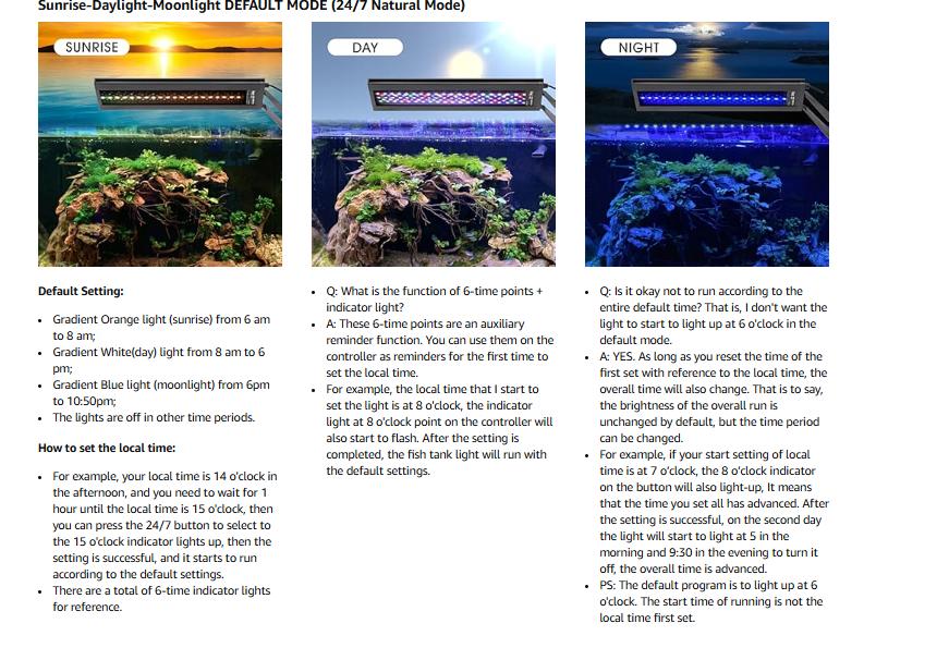 hygger Clip On 24/7 Lighting Aquarium LED Light, 14W 22W Sunrise-Daylight-Moonlight and DIY Mode, Adjustable Timer / Brightness Fish Tank Light with 7 Colors for Planted and Saltwater Aquarium Tank hygger Clip On 24/7 Lighting Aquarium LED Light, 14W 22W Sunrise-Daylight-Moonlight and DIY Mode, Adjustable Timer / Brightness Fish Tank Light with 7 Colors for Planted and Saltwater Aquarium Tank
