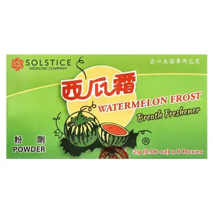 Sanjin Breath Freshener, Watermelon Frost, Powder, 6 Pack, 0.06 oz (2 g) Each