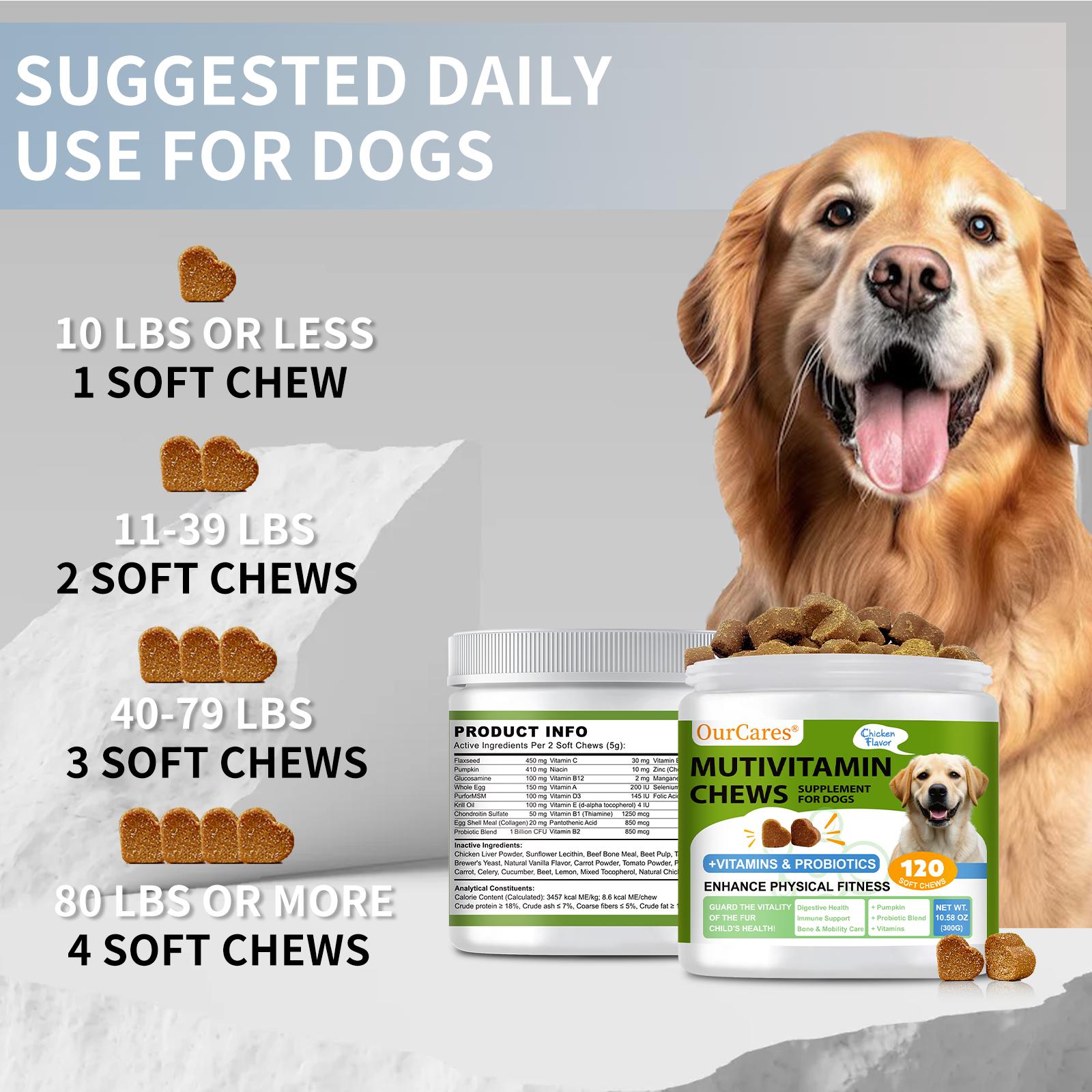 Pet Dog Vitamin Chewable Tablets