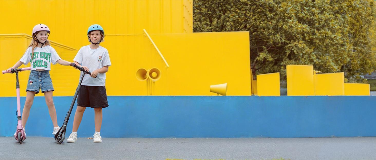 【Joy E-Glide】Kids Electric Scooter with LED Display, 10 MPH Top Speed,15 Miles Range, 2 Speed Modes, Disc Brakes, UL Lithium Battery, Aluminum Alloy Frame,5-Inch Flash  Wheels Foldable Electric Scooter forAges 6-14